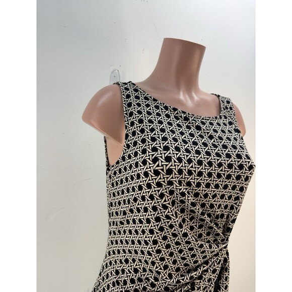 "ANN TAYLOR" WOMEN SLEEVELESS BLACK TIE WAIST DRESS SIZE: M NWT $130 - Picture 3 of 15